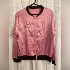 pink ladies jacket grease Women’s Xl Zip Costume Zip